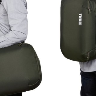 Рюкзак-наплічна сумка Thule Subterra Convertible Carry On 40 л з нейлону темно-зелена