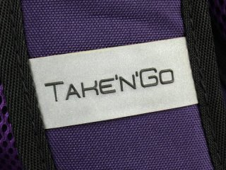Рюкзак школьный с ортопедической спинкой 28 л KITE Take'n'Go, синий с фиолетовым