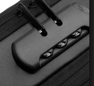 Рюкзак-слинг Confident AT08-1232A с USB выходом и кодовым замком Черный