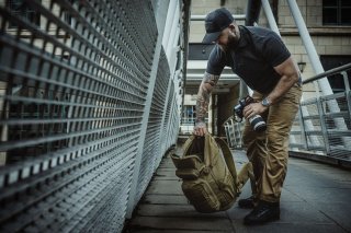 Рюкзак тактичний Highlander Stoirm Backpack на 40 л з водовідштовхувального матеріалу та відділенням під ноутбук Чорний