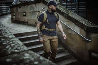 Рюкзак тактичний Highlander Stoirm Backpack на 40 л з водовідштовхувального матеріалу та відділенням під ноутбук Чорний
