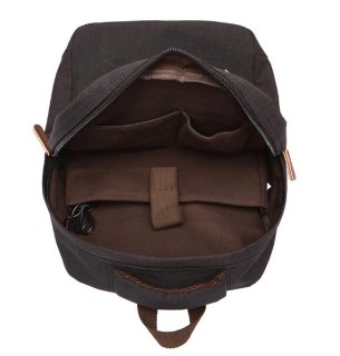 Рюкзак Tiding Bag з usb-входом і відділом під ноутбук Чорний