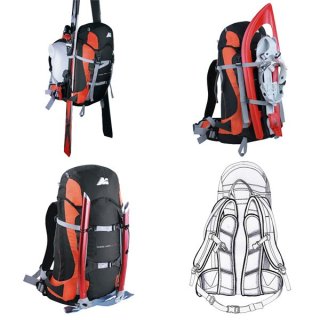 Рюкзак туристический Marsupio Guide Pro 25+10 Nero Arancione