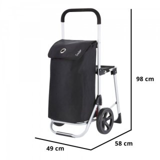 ShoppingCruiser Shop & Relax 40 Black 40 л сумка-візок з поліэстеру чорна