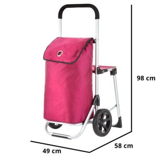 ShoppingCruiser Shop & Relax 40 Fuchsia 40 л сумка-візок з поліэстеру фуксія