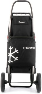 Складаня сумка-тележка Rolser I-Max Termo Zen 2LRSG на 43 л с нагрузкой до 40 кг Черная