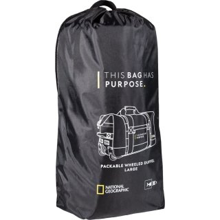 Складная сумка на колесах National Geographic Pathway 48 л Черный