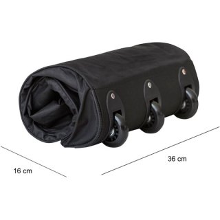 Складная сумка на колесах TravelZ Wheelbag на 100 л Черная