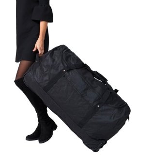 Складная сумка на колесах TravelZ Wheelbag на 100 л Черная
