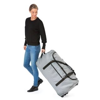 Складная сумка на колесах TravelZ Wheelbag на 100 л Серая