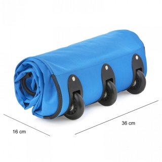 Складна сумка на колесах TravelZ Wheelbag на 100 л Синя