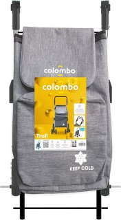 Складна сумка-візок Colombo Troll на 60 л Сіра