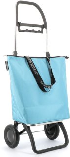 Складная сумка-тележка Rolser Mini Bag Plus MF на 21 л Голубая