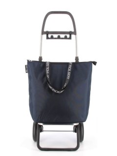 Складная сумка-тележка Rolser Mini Bag Plus MF на 21 л Синяя