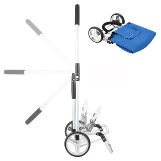 Складная сумка-тележка ShoppingCruiser Foldable на 45 литров Голубая