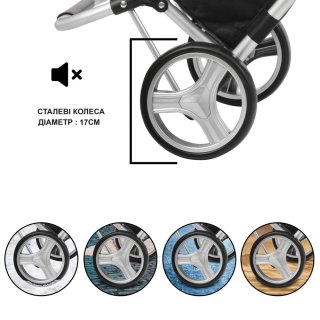 Складная сумка-тележка ShoppingCruiser Foldable на 45 литров Зеленая