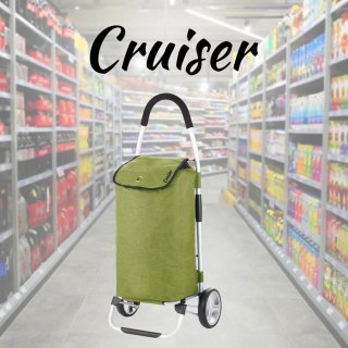 Складная сумка-тележка ShoppingCruiser Foldable на 45 литров Зеленая