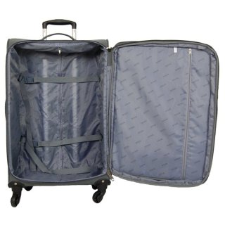 Skyflite Plasma Blue 61 л валіза з поліестеру на 4 колесах синя