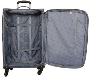 Skyflite Plasma Grey 61 л чемодан из полиэстера на 4 колесах серый