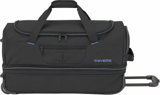 Средняя дорожная сумка на колесах Travelite Basics на 51/64 л Черная