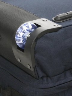 Средняя сумка на колесах Airtex 72 л из водостойкого полиэстера Синяя