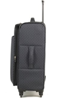 Средний чемодан 53/58 л Members Vogue (M) Black & White Mini Paisley