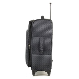 Средний чемодан 53/58 л Members Vogue (M) Black & White Mini Paisley