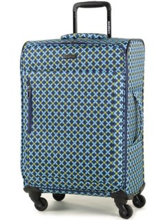 Средний чемодан 53/58 л Members Vogue (M) Blue Geo Print