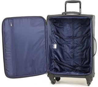 Средний чемодан 53/58 л Members Vogue (M) Blue Geo Print