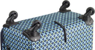 Средний чемодан 53/58 л Members Vogue (M) Blue Geo Print