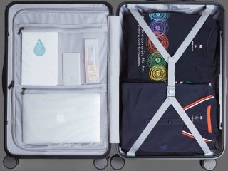 Средний чемодан 64 л Xiaomi RunMi 90 Points Aluminum Closing Frame Suitcase Grey 24"