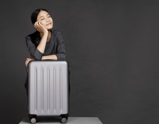 Средний чемодан 64 л Xiaomi RunMi 90 Points Suitcase Gray Stars 24"