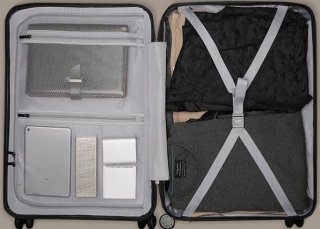 Средний чемодан 64 л Xiaomi RunMi 90 Points suitcase Moonlight White 24"