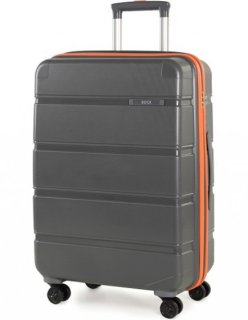 Средний чемодан 77 л Rock Meteor (M) Dark Grey/Orange