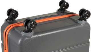 Средний чемодан 77 л Rock Meteor (M) Dark Grey/Orange