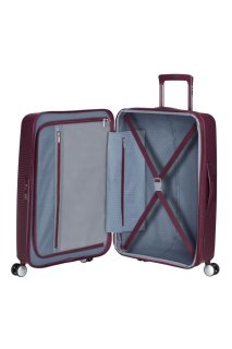 Середня валіза American Tourister Soundbox – 71,5 / 81 л, 3,7 кг Бордова