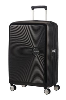 Середня валіза American Tourister Soundbox – 71,5 / 81 л, 3,7 кг Чорна