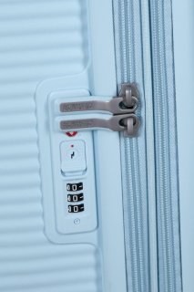 Средний чемодан American Tourister Soundbox – 71,5 / 81 л, 3,7 кг Голубой