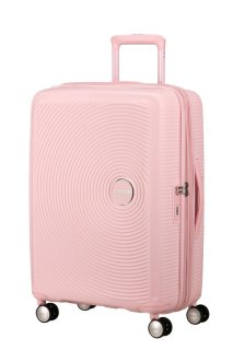 Середня валіза American Tourister Soundbox – 71,5 / 81 л, 3,7 кг Рожева