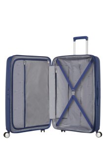Середня валіза American Tourister Soundbox – 71,5 / 81 л, 3,7 кг Синя
