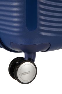 Середня валіза American Tourister Soundbox – 71,5 / 81 л, 3,7 кг Синя