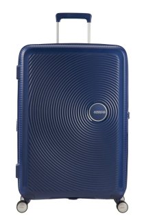 Середня валіза American Tourister Soundbox – 71,5 / 81 л, 3,7 кг Синя