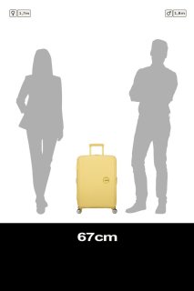 Середня валіза American Tourister Soundbox – 71,5 / 81 л, 3,7 кг Жовта