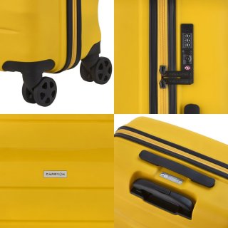 Середня валіза CarryOn Porter на 57 л з поліпропілену Жовта