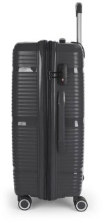 Средний чемодан Gabol Akane на 81/88 л весом 3,5 кг из полипропилена Черный