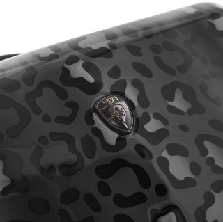 Средний чемодан Heys Black Leopard на 66/87 л весом 4,1 кг из поликарбоната Черный