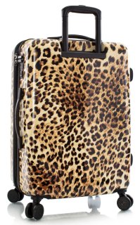 Средний чемодан Heys Brown Leopard на 66/87 л весом 4,1 кг из поликарбоната Коричневый