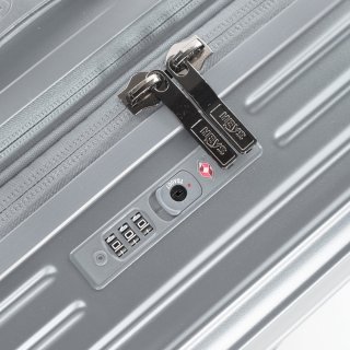 Средний чемодан Heys Cruze на 62/78 л из поликарбоната Серебристый