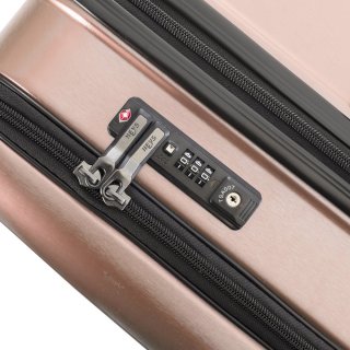 Средний чемодан Heys EZ Access с расширительной молнией на 67/84 л из поликарбоната Розовый 