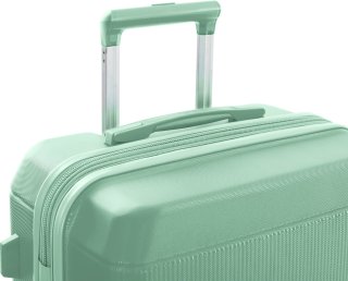 Середня валіза Heys Neo на 65/81 л з полікарбонату вагою 3,8 кг Салатовий
